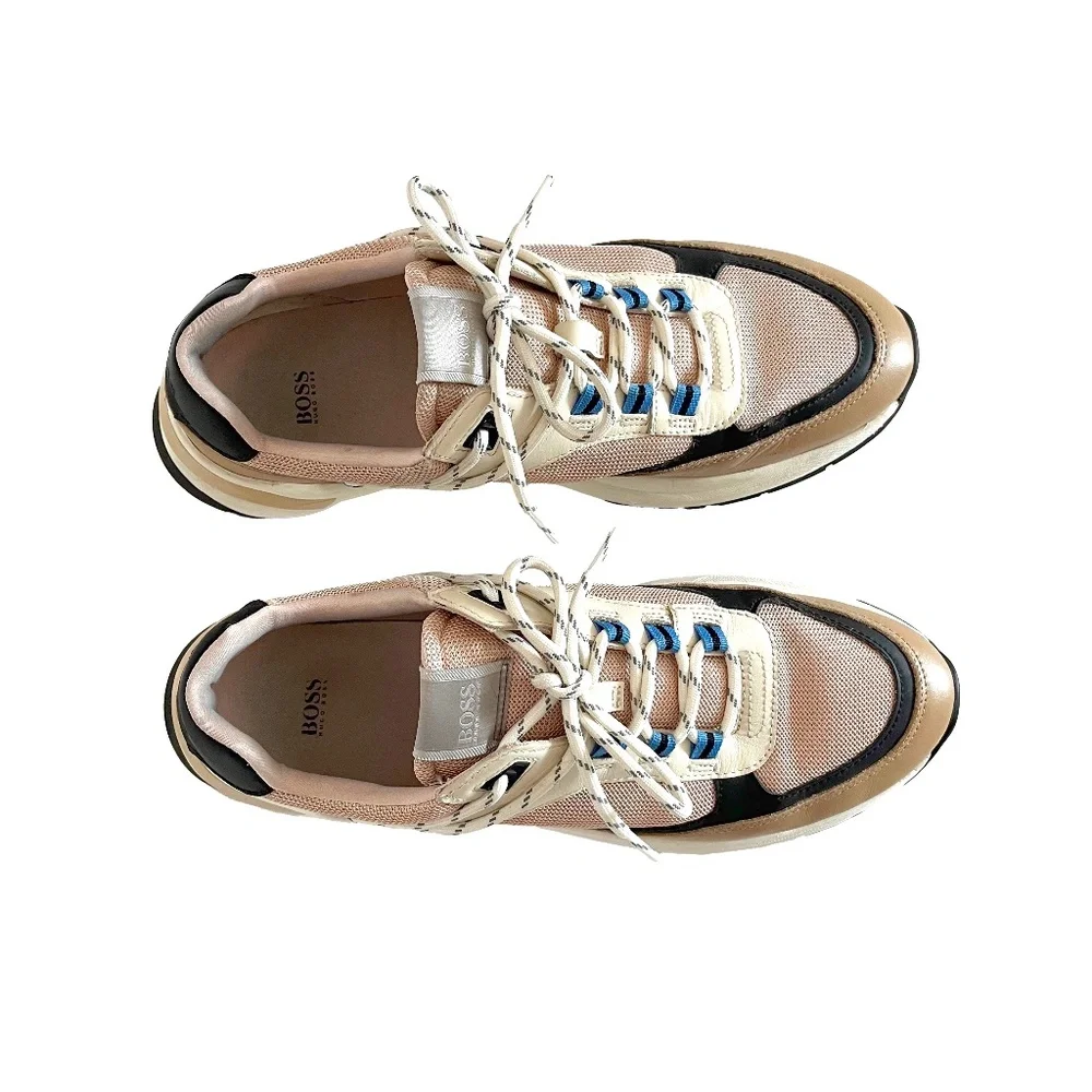 BOSS Sneakers with Leather Details - Picture 2 of 10